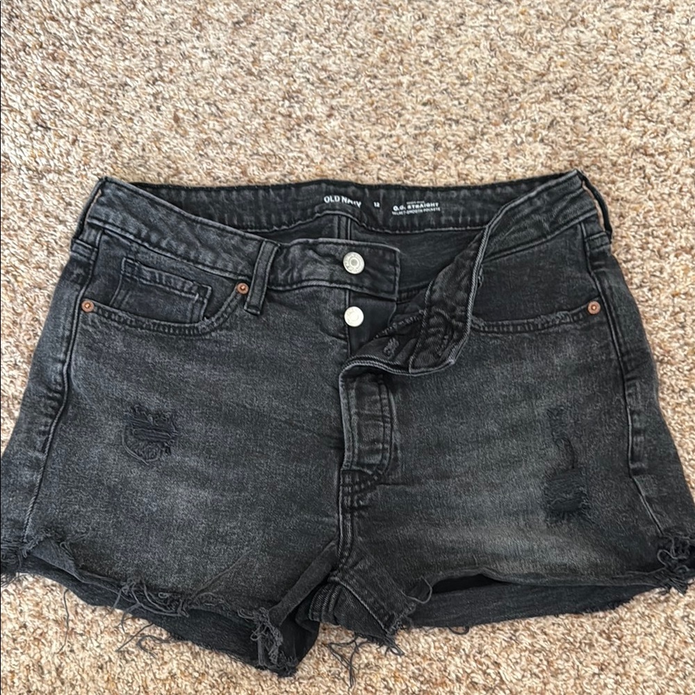 Old Navy Women's Black Denim Shorts